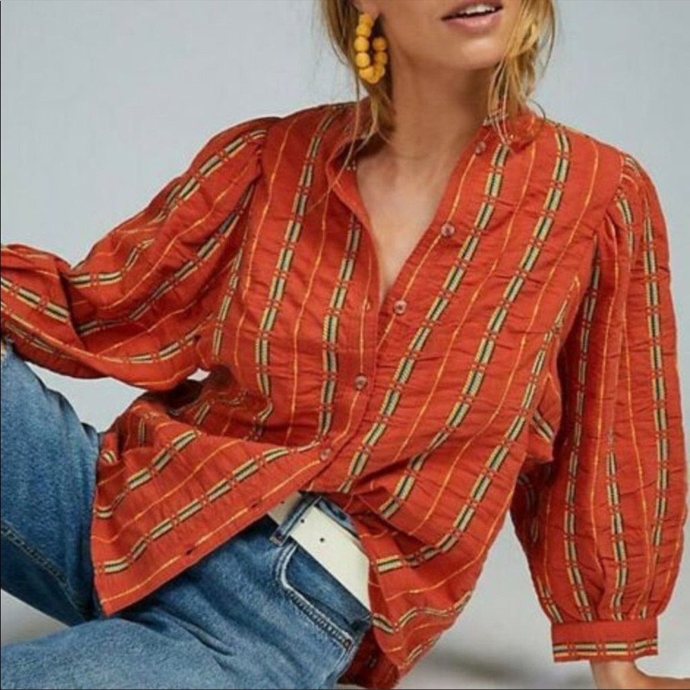 Anthropologie Pilcro The Bella Femme Shirt